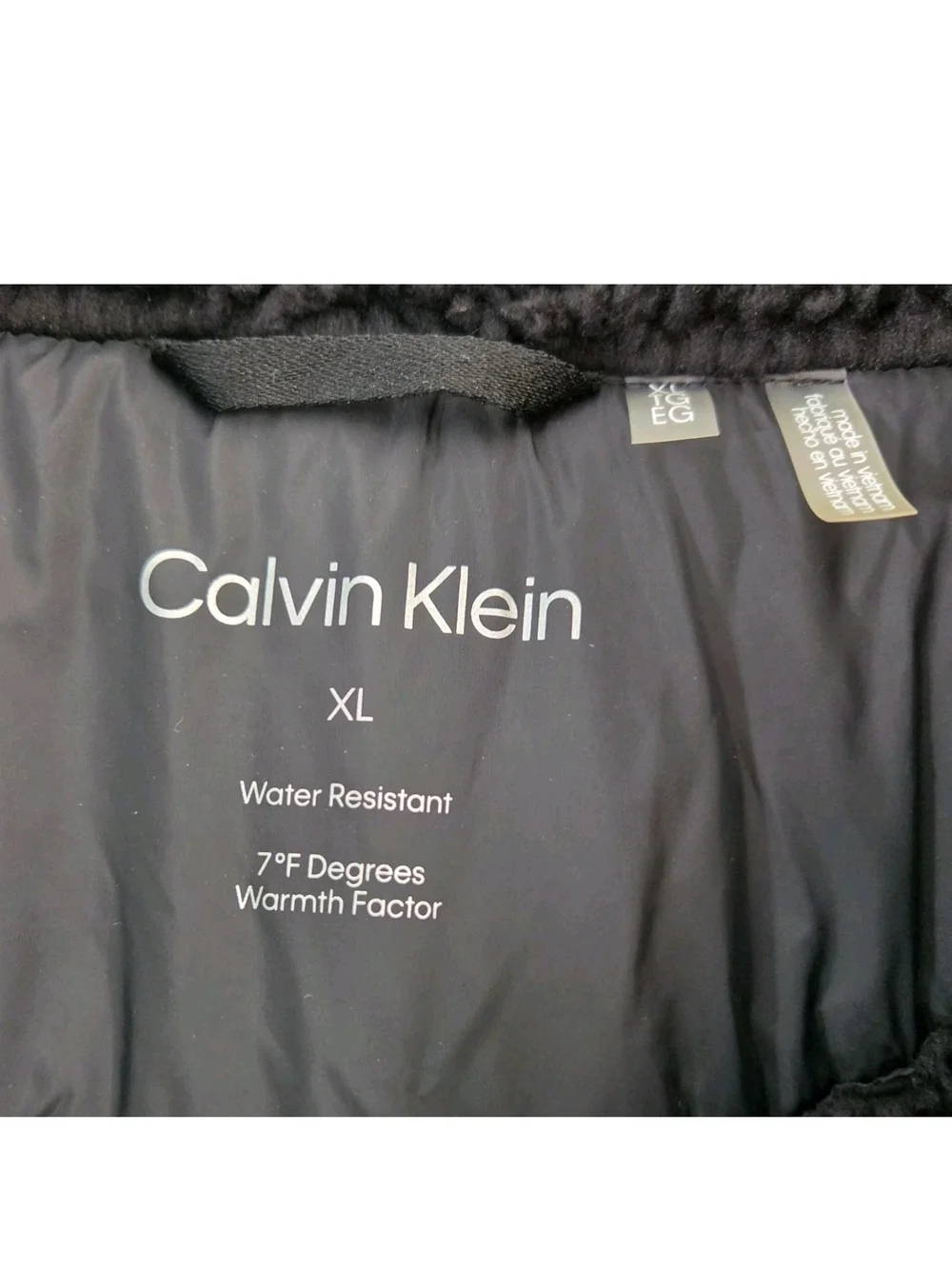 Calvin Klein Black Sorona Aura 7 Degrees Warmth Water Resistant Fleece Mens XL